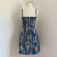 vestido anos 90 estampado - P/M - loja online