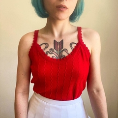 blusa de alcinha vermelha - P