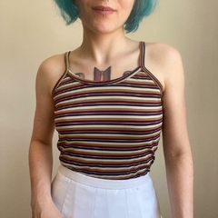 blusinha listrada vintage - P na internet