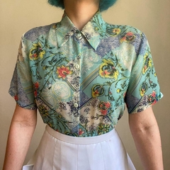 camisa estampada - P/M na internet