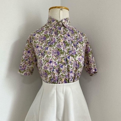camisa vintage floral - M/G - Roupas, decoração e acessórios VINTAGE - Legado Brechó