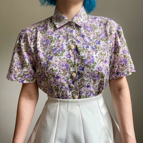 camisa vintage floral - M/G