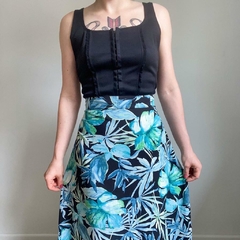 saia longa floral - 40/42 - Roupas, decoração e acessórios VINTAGE - Legado Brechó