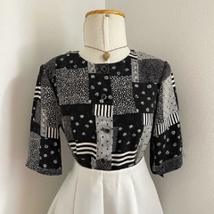 camisa vintage p&b - M/G