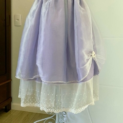 vestido de princesa lilás - juvenil/PP na internet