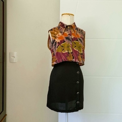 saia vintage preta - M - comprar online