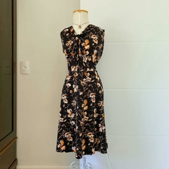 vestido vintage floral - M