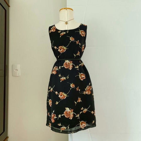 vestido mídi vintage - M/G