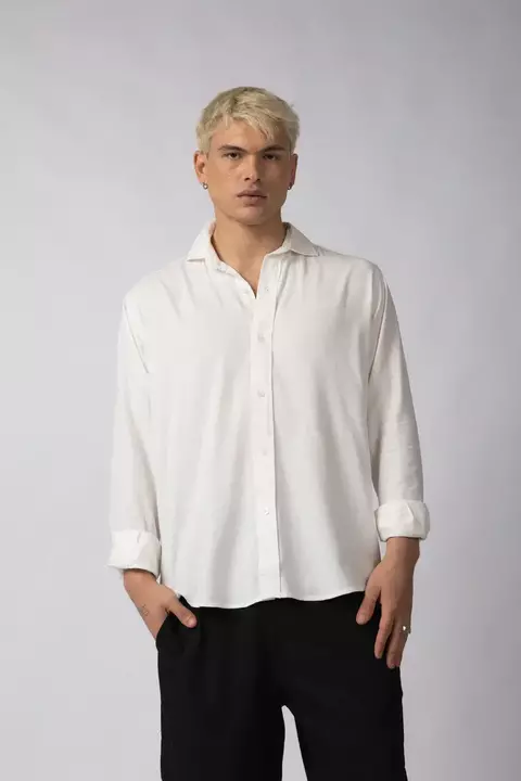 CAMISA LINO RAZE BLANCA