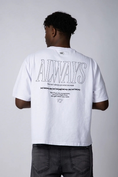 Remera Boxy Always Blanca en internet