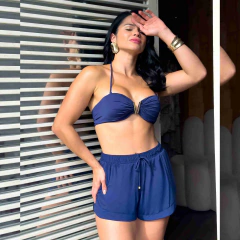 SHORT VÔLEI C/BOLSO - AZUL MARINHO MAREAR na internet