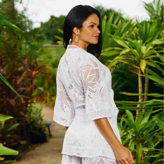 KIMONO C/ BOTÕES DOURADOS - BRANCO TELA MAREAR na internet
