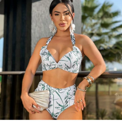 CALCINHA HOTPANT C/ RECORTES NA FRENTE - COQUEIROS VERDES