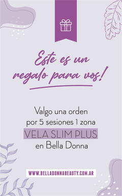 GIFT CARD - VELA SLIM PLUS 4 sesiones - comprar online