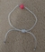 Pulseira macramé ajustável - bolinha rosa - comprar online