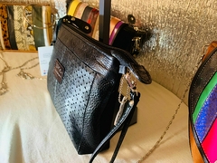 CARTERA-SOBRE DE CUERO COMBINADO, MODELO; “BARI”.- - Támesis&Co.