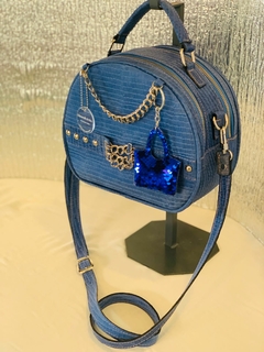 COLECCION MIMIS MODELO “TRIXI” croco azul cadenas - Támesis&Co.