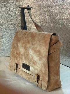 MORRAL PARA JÓVENES Y CABALLEROS DE CUERO DE OVEJA ITALIANA 100% MODELO: “LUCIANO”.- - comprar online
