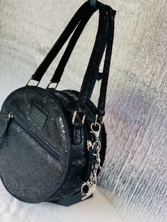 Cartera de cuero oveja italiana serpiente negra MODELO: “AUDREY HEPBURN” en internet
