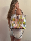 CARTERA DE CUEROS COLORES Y PLATA de Víbora. MODELO: “Sibila”.- 100% cuero Italiano y 100% cuero argentino.