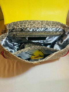 Cartera de Cuero de Víbora 100% Italino, Modelo: “ALELÍ” - Támesis&Co.
