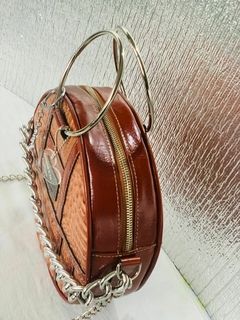 Cartera tres cueros redonda, Modelo: “GALLIPOLI” (APuglia, Italia).- - comprar online