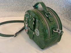 Imagen de Cartera de cuero graneado VERDE Modelo: “MELLEA”.-
