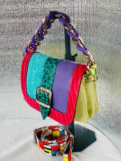 CARTERA DE 5 CUEROS DISTINTOS ITALIANOS Y ARGENTINOS MODELO: “DONNA GWENDOLINE”.- cartera de triple división interna. - tienda online