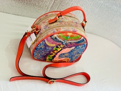 CARTERA PINTADA A MANO ALZADA Y BORDADA MODELO:”ORIGEN” - comprar online