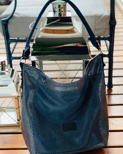 Imagen de Modelo de tres cueros distintos AZUL, “CAMPANITA”.-