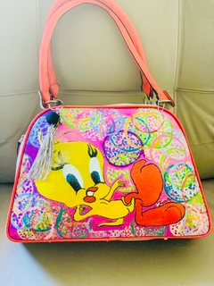 Cartera Pintada a mano Alzada MODELO “LA REGINA” Tweety - tienda online