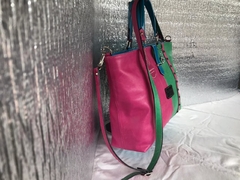 CARTERA TRICOLOR. "MARÍA SOL". - tienda online