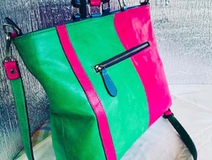 CARTERA TRICOLOR. "MARÍA SOL".