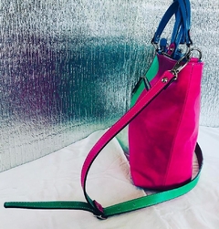 CARTERA TRICOLOR. "MARÍA SOL".