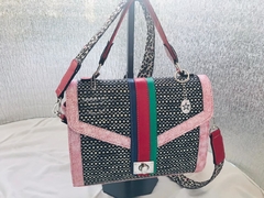 CARTERAS DE CUERO ITALIANO, ARGENTINO Y RAFIA, COLECCIÓN "BAMBOLAS ITALIANAS". - tienda online