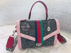 Imagen de CARTERAS DE CUERO ITALIANO, ARGENTINO Y RAFIA, COLECCIÓN "BAMBOLAS ITALIANAS".