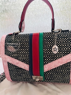 CARTERAS DE CUERO ITALIANO, ARGENTINO Y RAFIA, COLECCIÓN "BAMBOLAS ITALIANAS". - comprar online