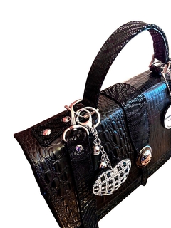 CARTERA DE VÍBORA Y CROCO ITALIANO LEGÍTIMO "SUMMY".