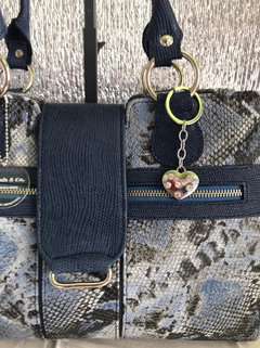 CARTERA DE IGUANITA Y VÍBORA VACUNA  MODELO "INÉS".
