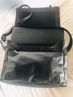 Morral de cabritilla para caballero cuero 100% Argentino e Italiano. MODELO "ENZO" - tienda online
