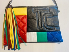CARTERAS ORIGINALES CON MANIJAS DOBLE ESLABÓN Y CUERO, ARTESANALES. NINETTA, SISETTA, ZARINA. en internet
