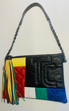 CARTERAS ORIGINALES CON MANIJAS DOBLE ESLABÓN Y CUERO, ARTESANALES. NINETTA, SISETTA, ZARINA. - tienda online