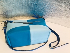 CARTERA DE TRES COLORES DE AZULES "AZZURRA" Y "BLUE".- - comprar online