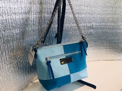 CARTERA DE TRES COLORES DE AZULES "AZZURRA" Y "BLUE".- - Támesis&Co.