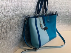 CARTERA DE TRES COLORES DE AZULES "AZZURRA" Y "BLUE".- - comprar online