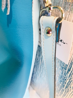 CARTERA DE TRES COLORES DE AZULES "AZZURRA" Y "BLUE".- - tienda online
