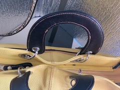 Cartera de CUERO DE SERPIENTE ITALIANA COMBINADA CON CUERO CABRITILLA LISA. - comprar online