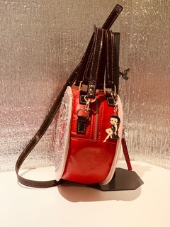 CARTERA DE CABRITILLA PINTADA A MANO ALZADA Y BORDADA EN PIEDRAS MODELO "BETTY BOOP" - Támesis&Co.