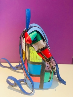 CARTERA DE CUERO MONDRIAN MOCHILA DE CUERO ITALIANO Y CUERO ARGENTINO 100% MODELO "FRANCA".- - comprar online