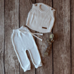 Set tejido blanco